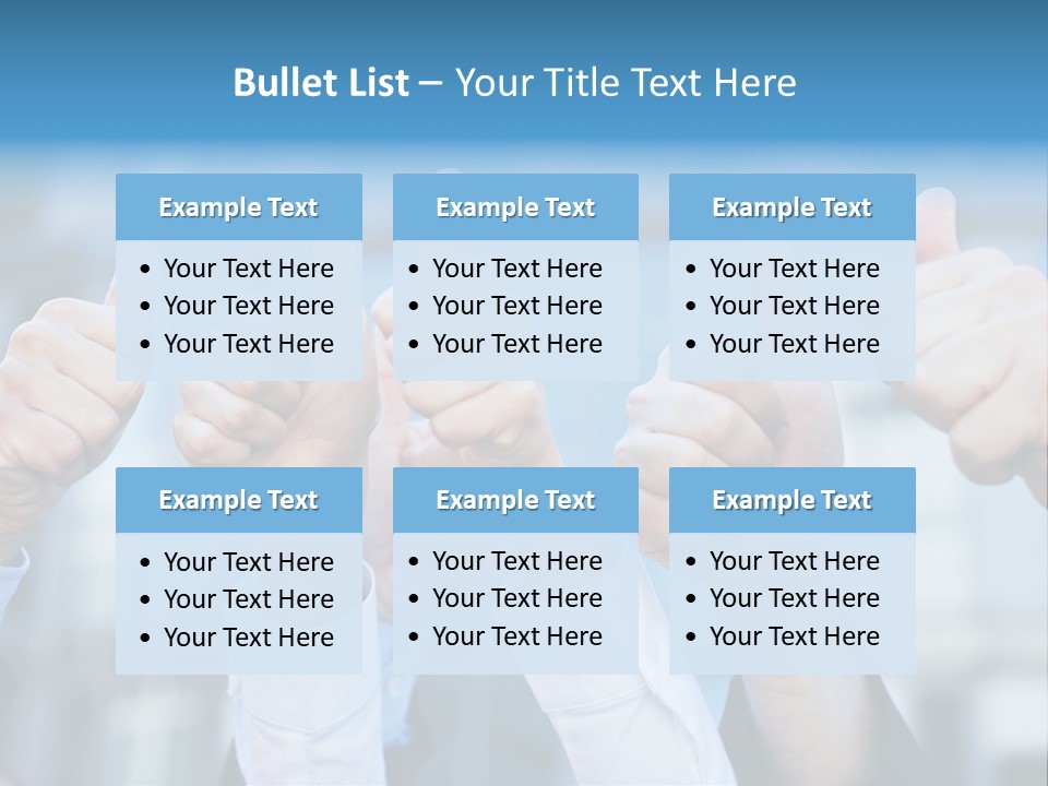 Quantity People Fist PowerPoint Template