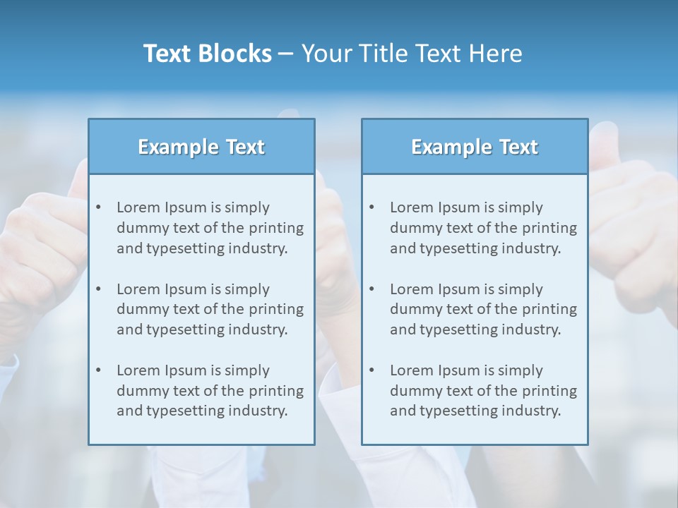 Quantity People Fist PowerPoint Template
