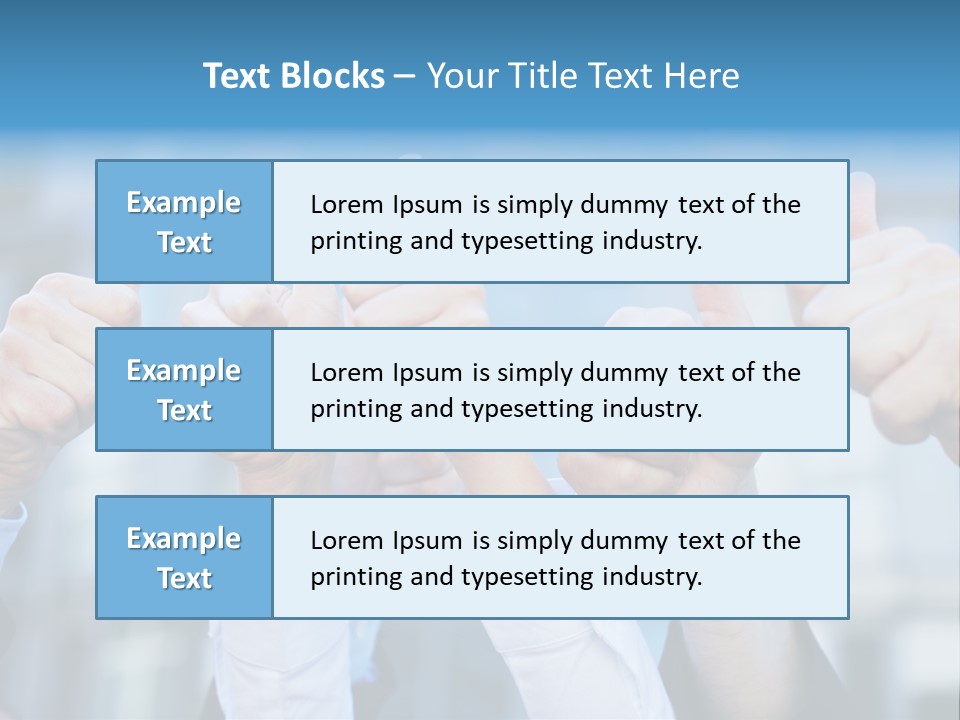Quantity People Fist PowerPoint Template