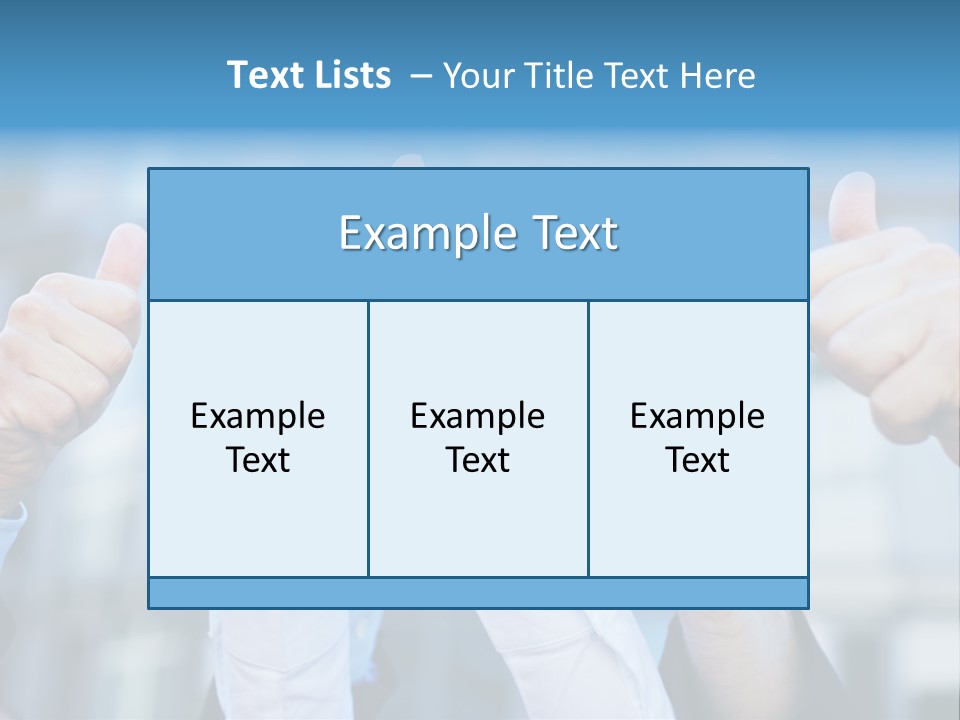 Quantity People Fist PowerPoint Template