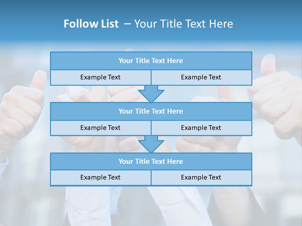 Quantity People Fist PowerPoint Template