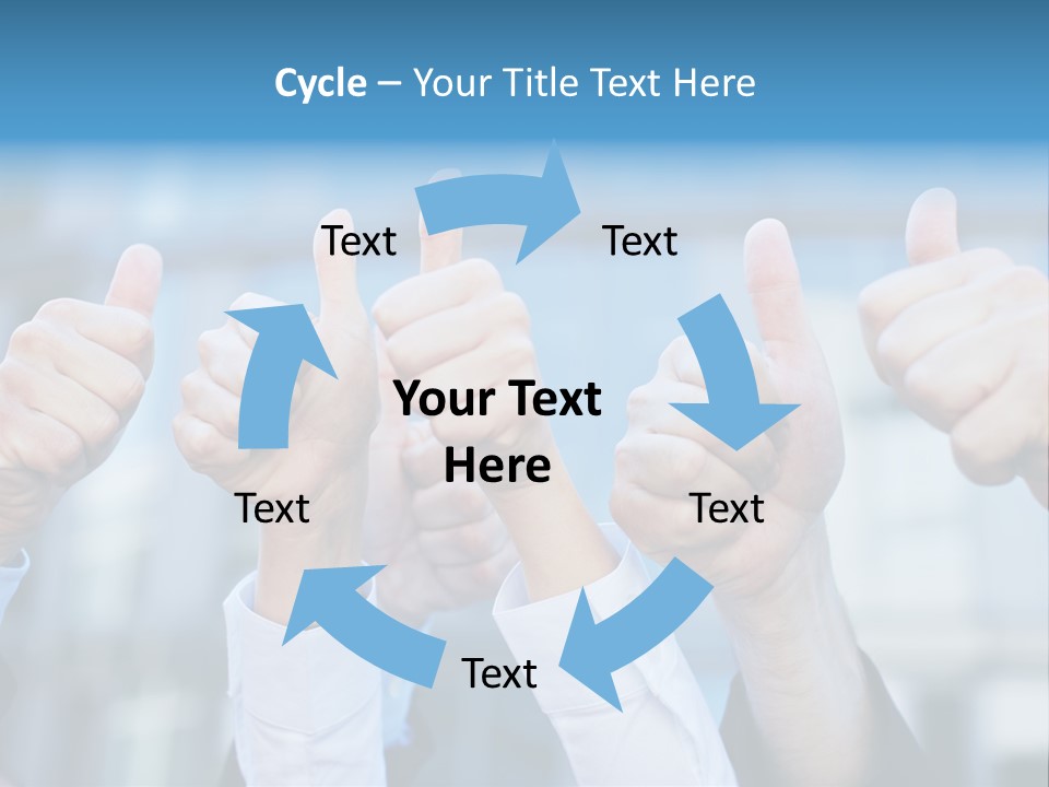 Quantity People Fist PowerPoint Template