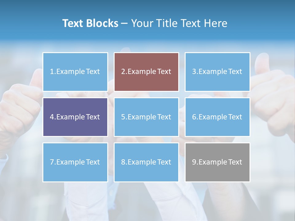 Quantity People Fist PowerPoint Template