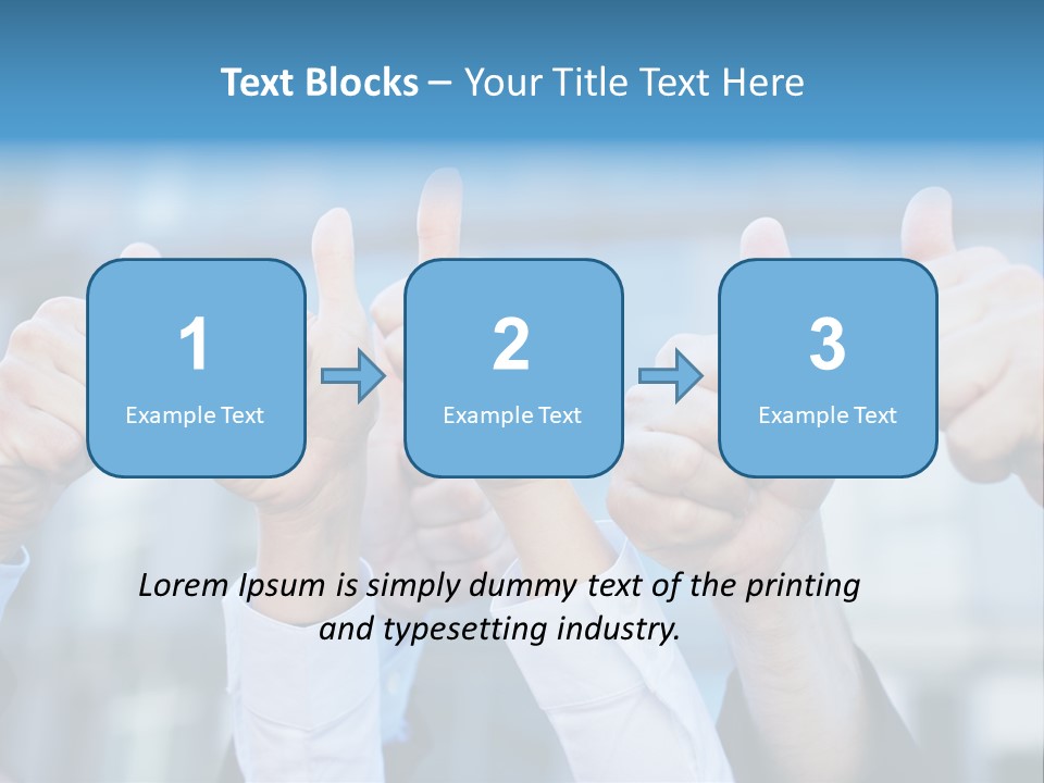Quantity People Fist PowerPoint Template