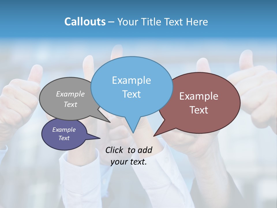 Quantity People Fist PowerPoint Template