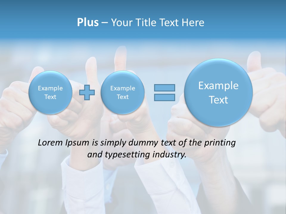 Quantity People Fist PowerPoint Template