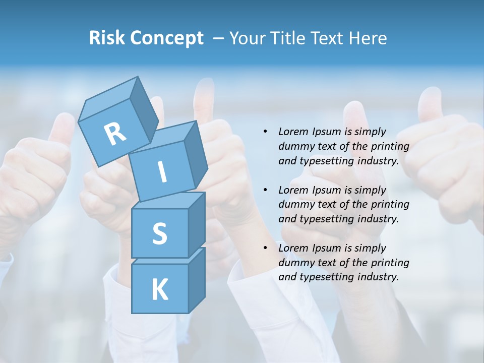 Quantity People Fist PowerPoint Template