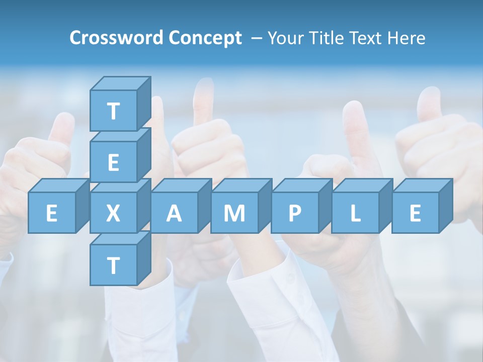 Quantity People Fist PowerPoint Template