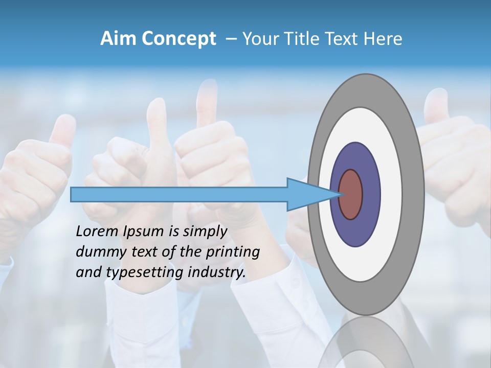 Quantity People Fist PowerPoint Template