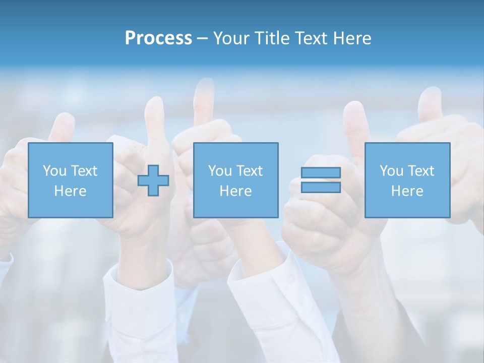Quantity People Fist PowerPoint Template