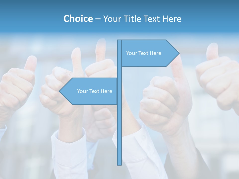 Quantity People Fist PowerPoint Template