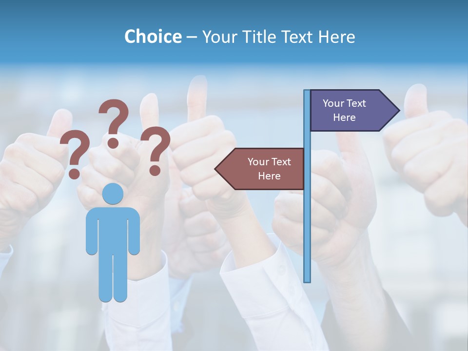 Quantity People Fist PowerPoint Template