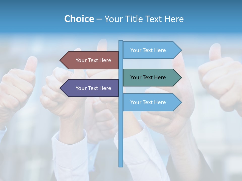 Quantity People Fist PowerPoint Template