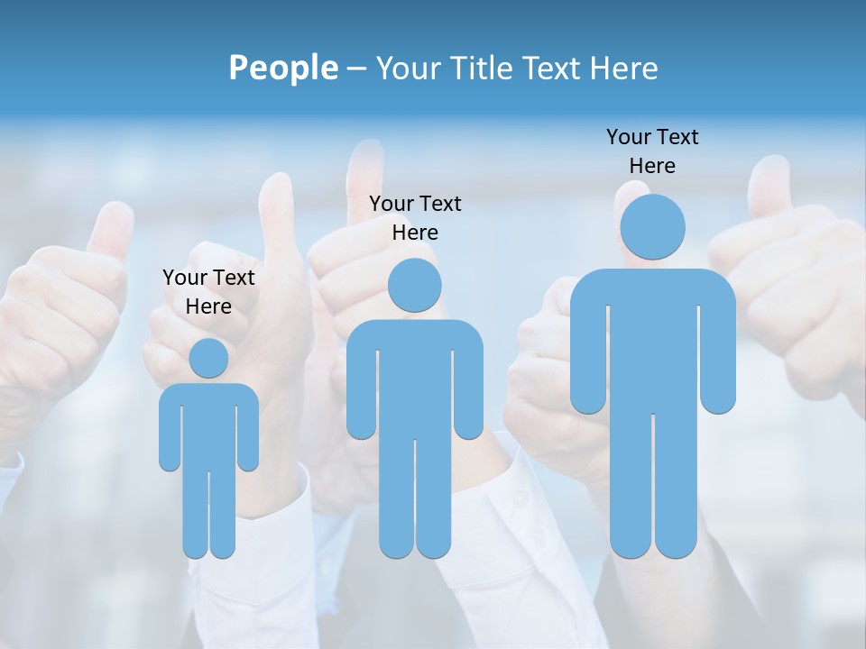 Quantity People Fist PowerPoint Template
