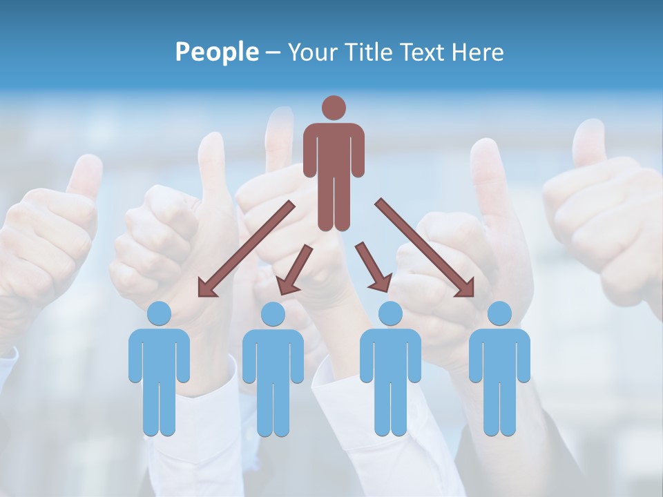 Quantity People Fist PowerPoint Template