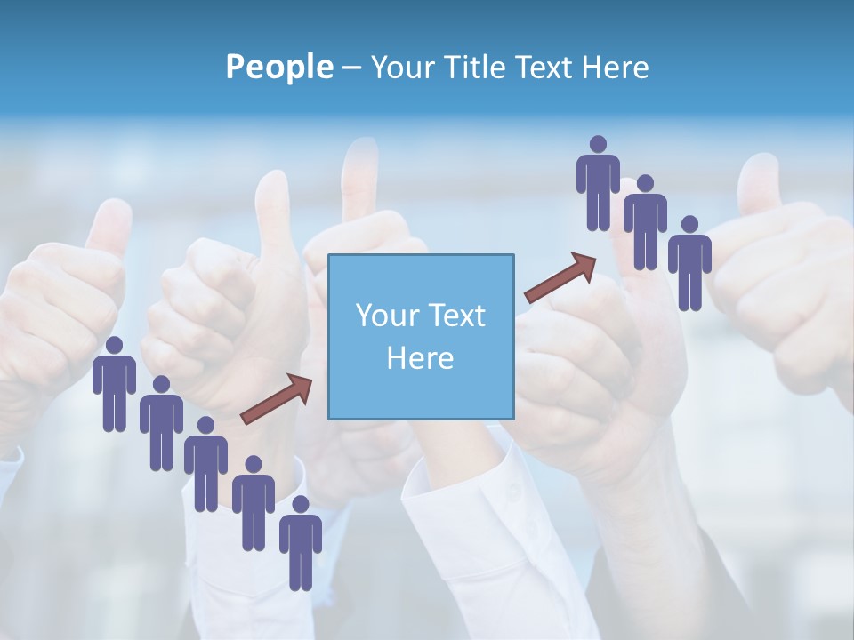 Quantity People Fist PowerPoint Template