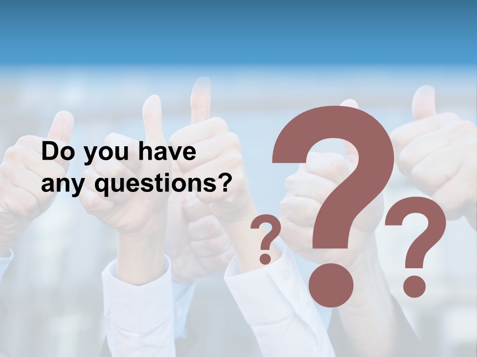 Quantity People Fist PowerPoint Template