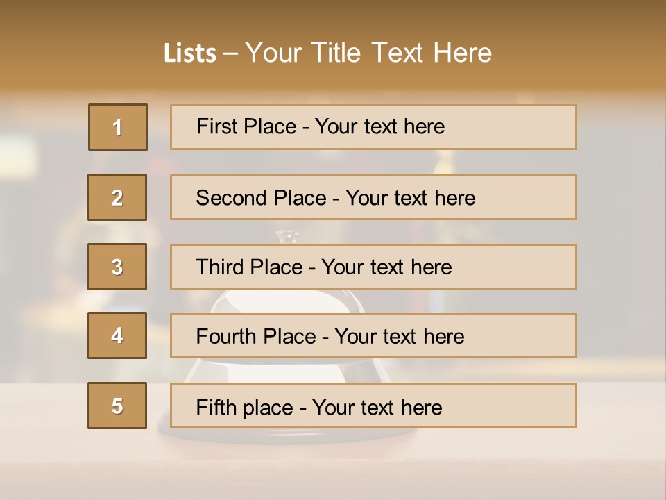 Motel Support Wooden PowerPoint Template