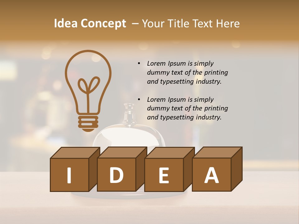 Motel Support Wooden PowerPoint Template