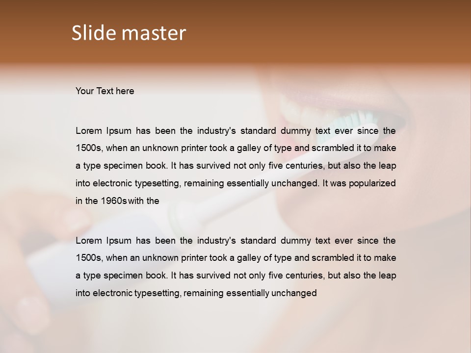 Healthy Tooth Sensual PowerPoint Template