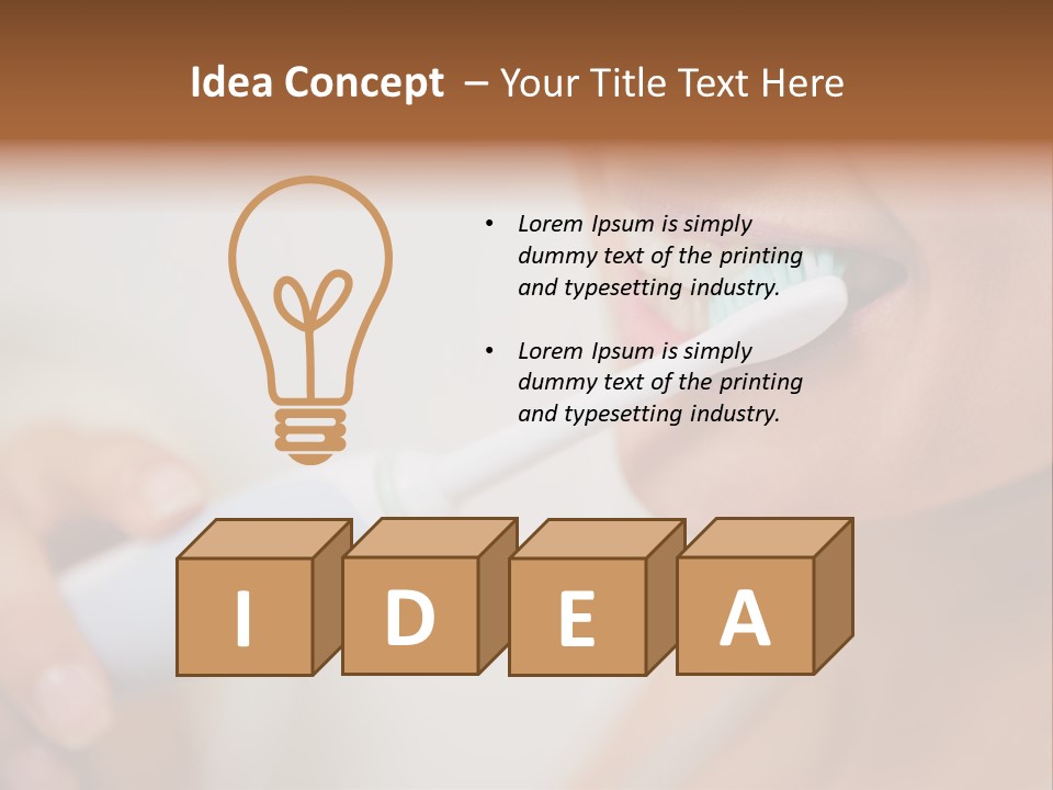 Healthy Tooth Sensual PowerPoint Template