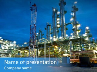 Pipeline Storage Petroleum PowerPoint Template