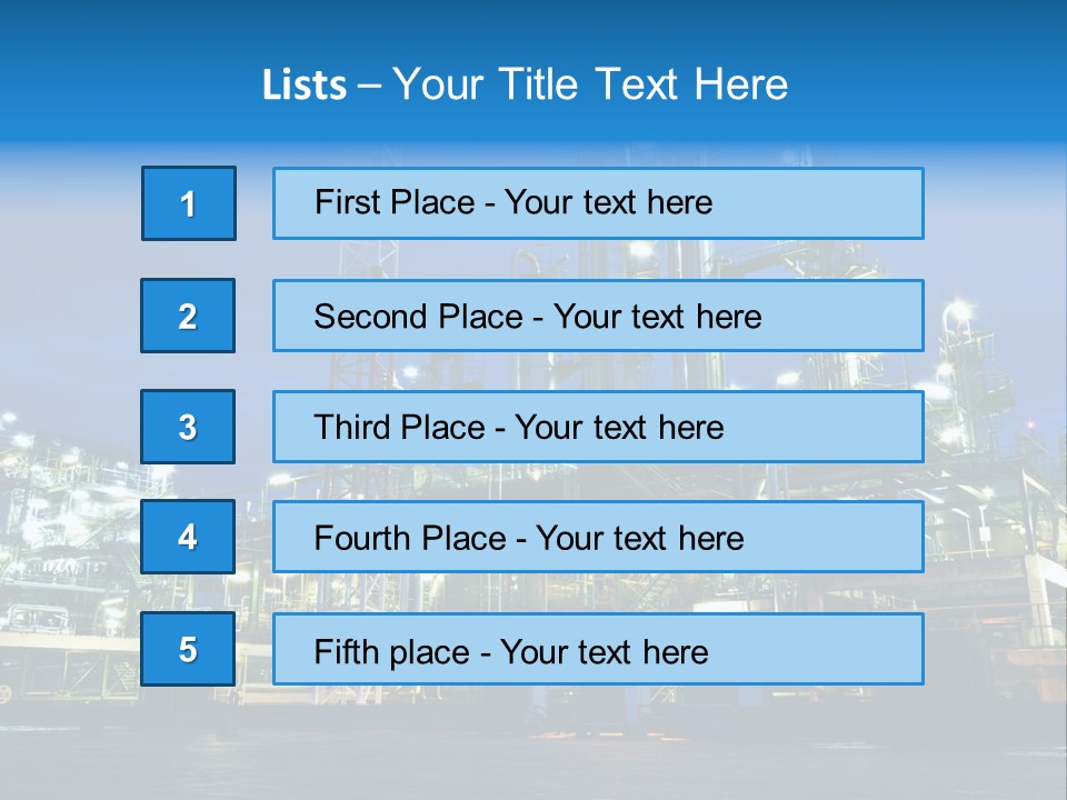 Pipeline Storage Petroleum PowerPoint Template