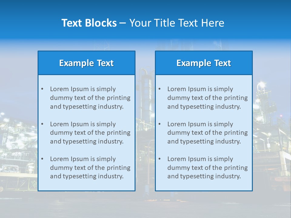 Pipeline Storage Petroleum PowerPoint Template