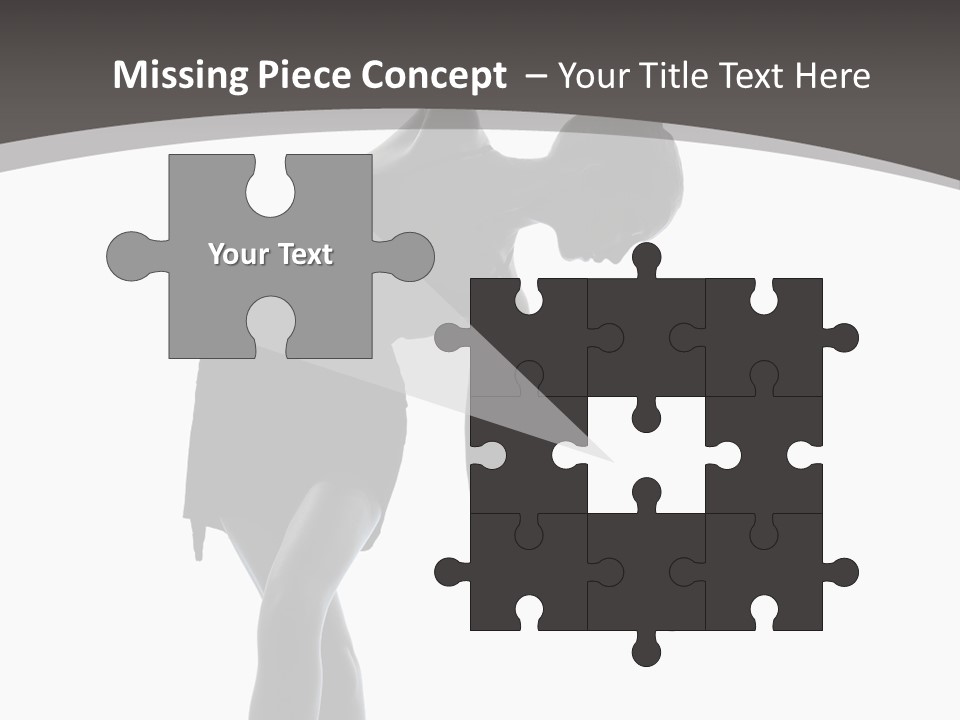 People One Cut Out PowerPoint Template