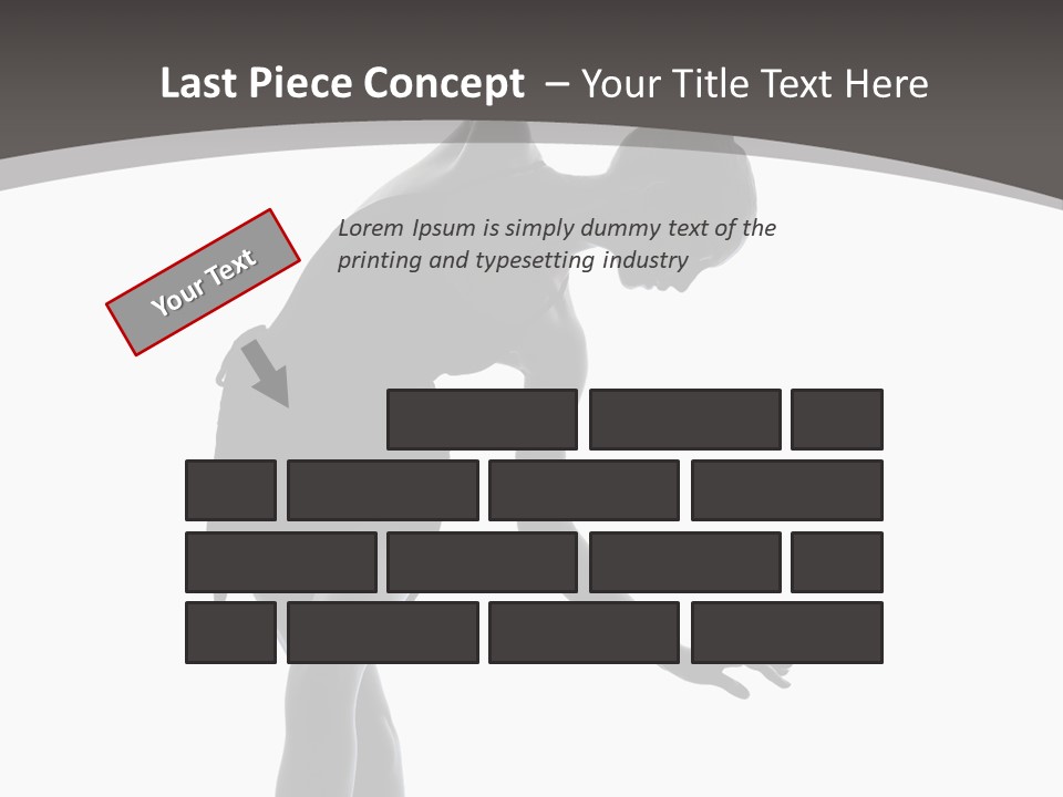 People One Cut Out PowerPoint Template
