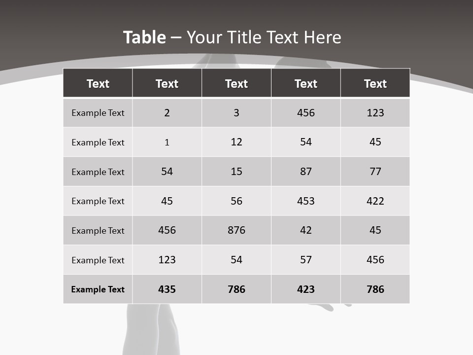 People One Cut Out PowerPoint Template
