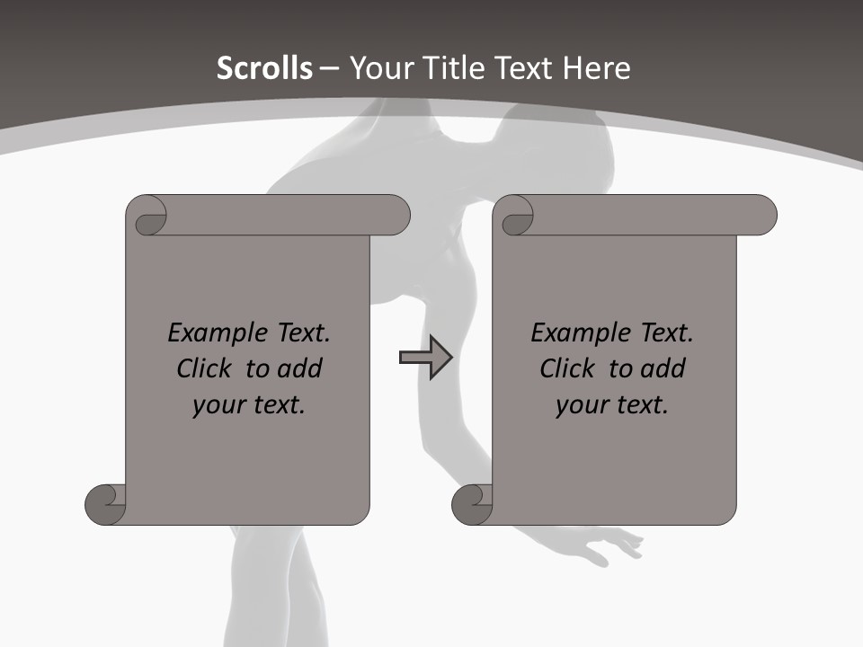 People One Cut Out PowerPoint Template