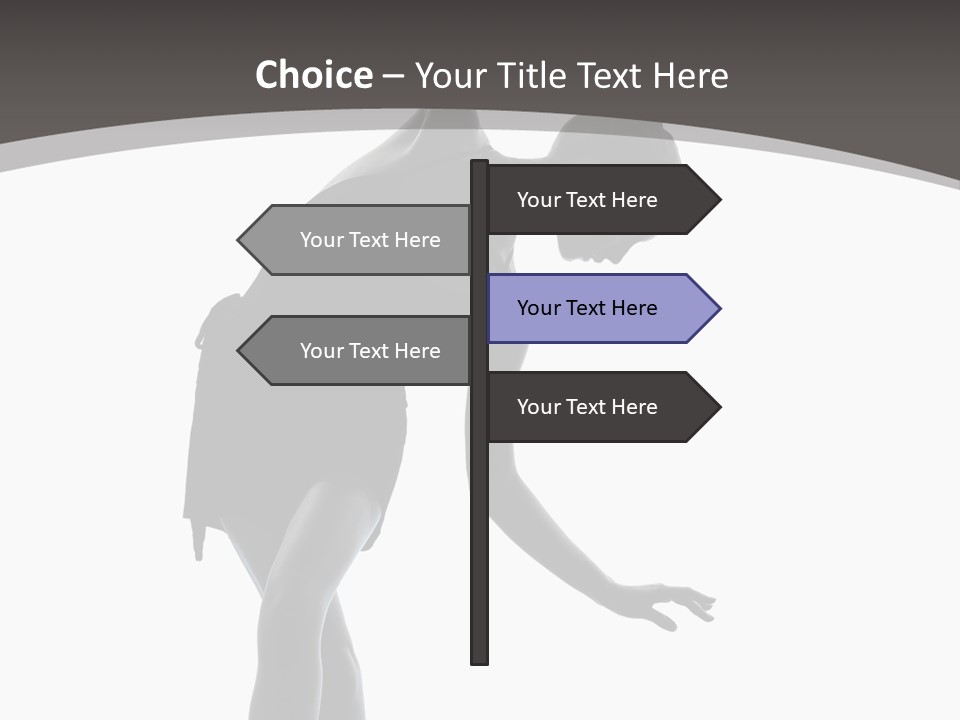 People One Cut Out PowerPoint Template