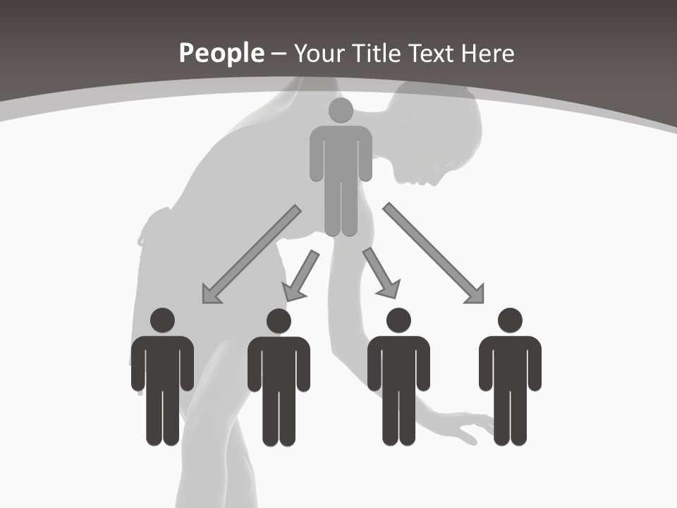 People One Cut Out PowerPoint Template