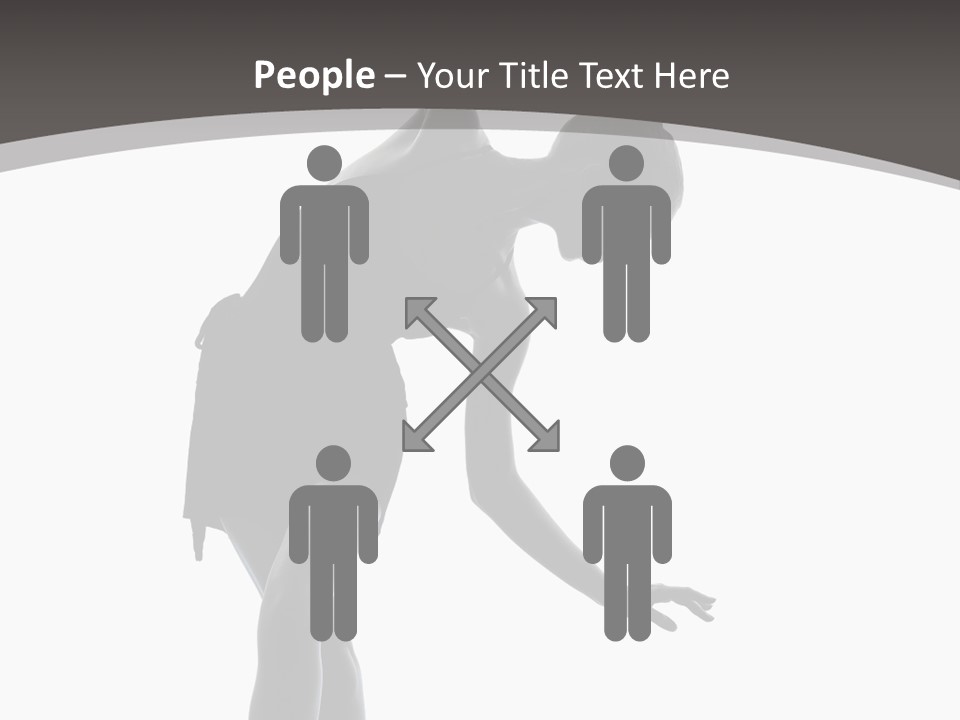 People One Cut Out PowerPoint Template