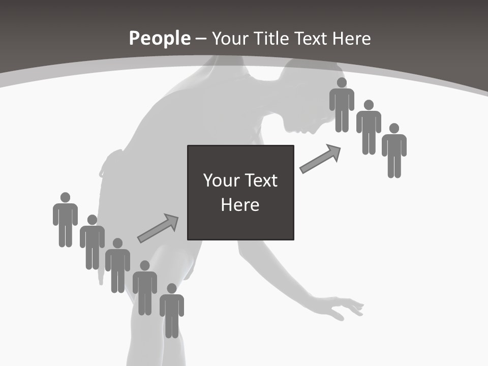People One Cut Out PowerPoint Template