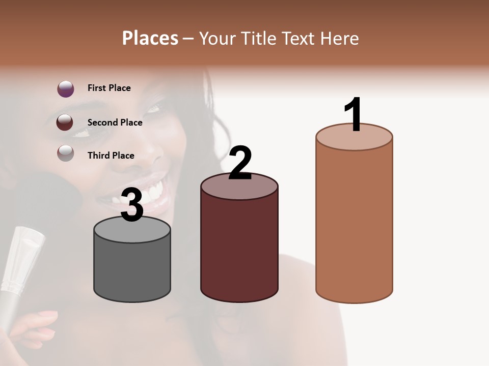 Brush Looking Away Putting On PowerPoint Template