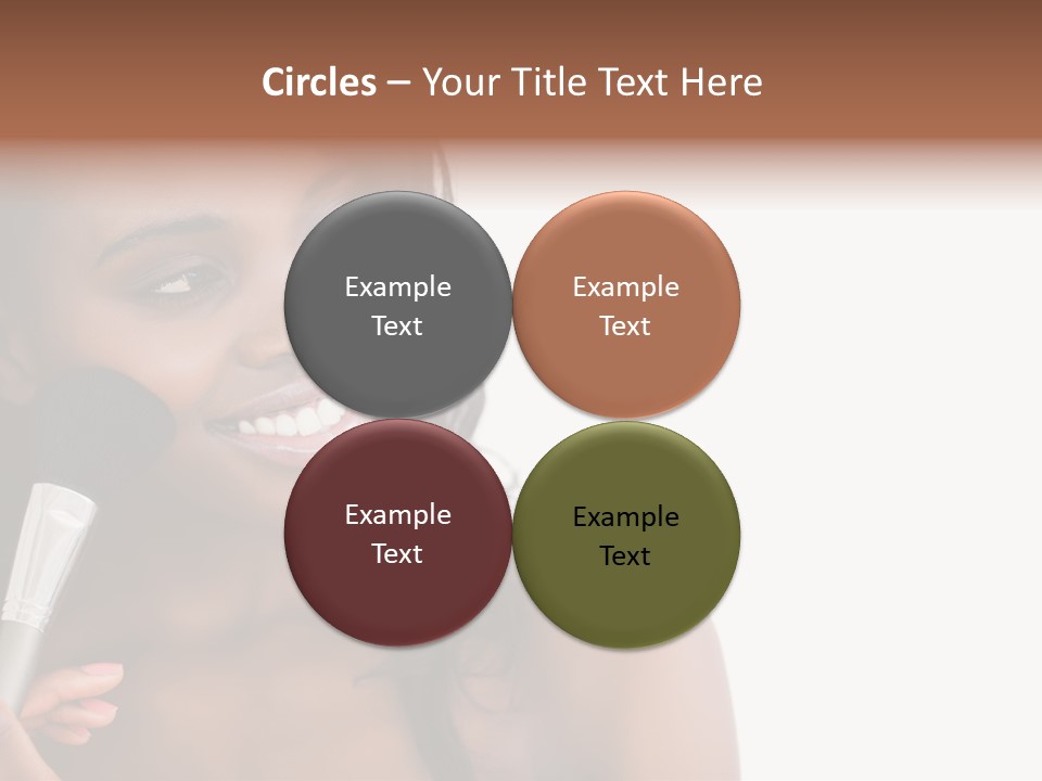 Brush Looking Away Putting On PowerPoint Template