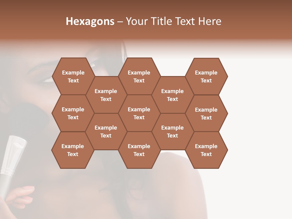 Brush Looking Away Putting On PowerPoint Template
