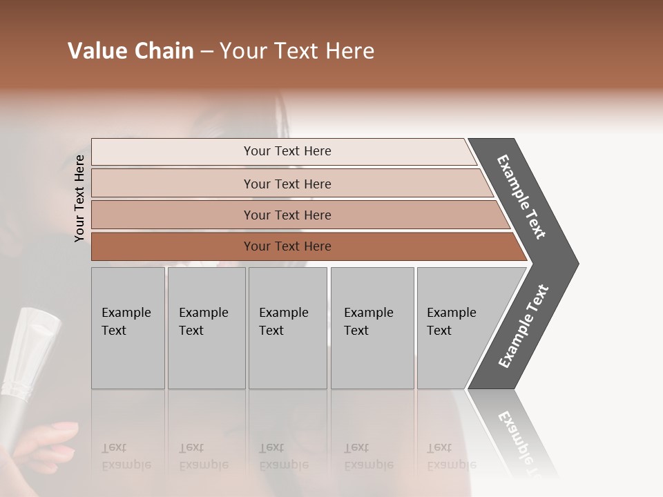 Brush Looking Away Putting On PowerPoint Template