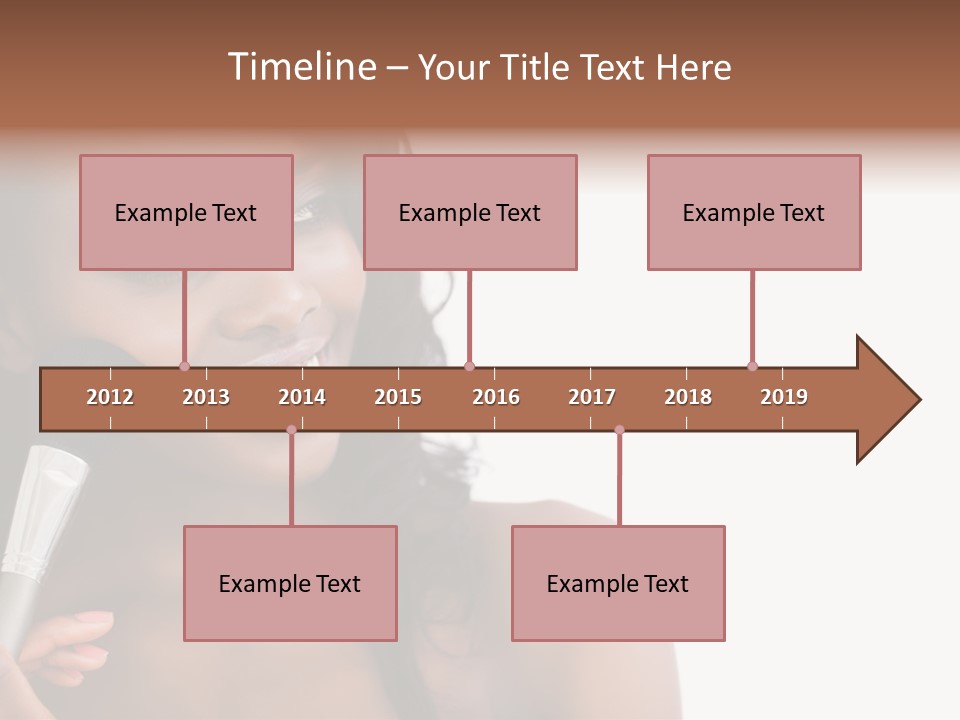 Brush Looking Away Putting On PowerPoint Template
