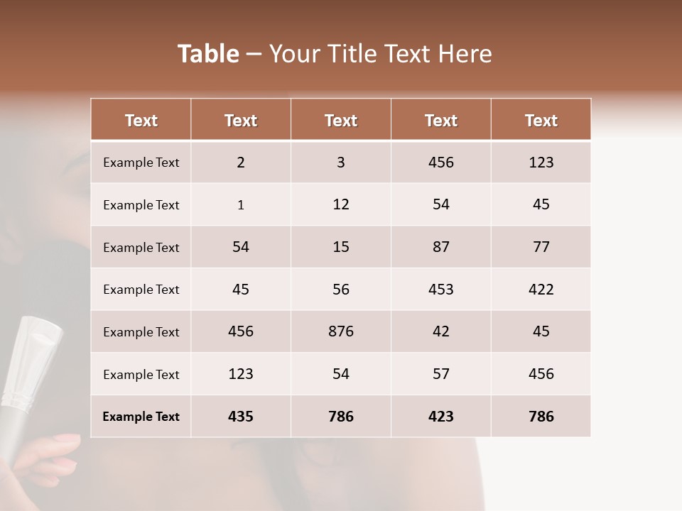 Brush Looking Away Putting On PowerPoint Template