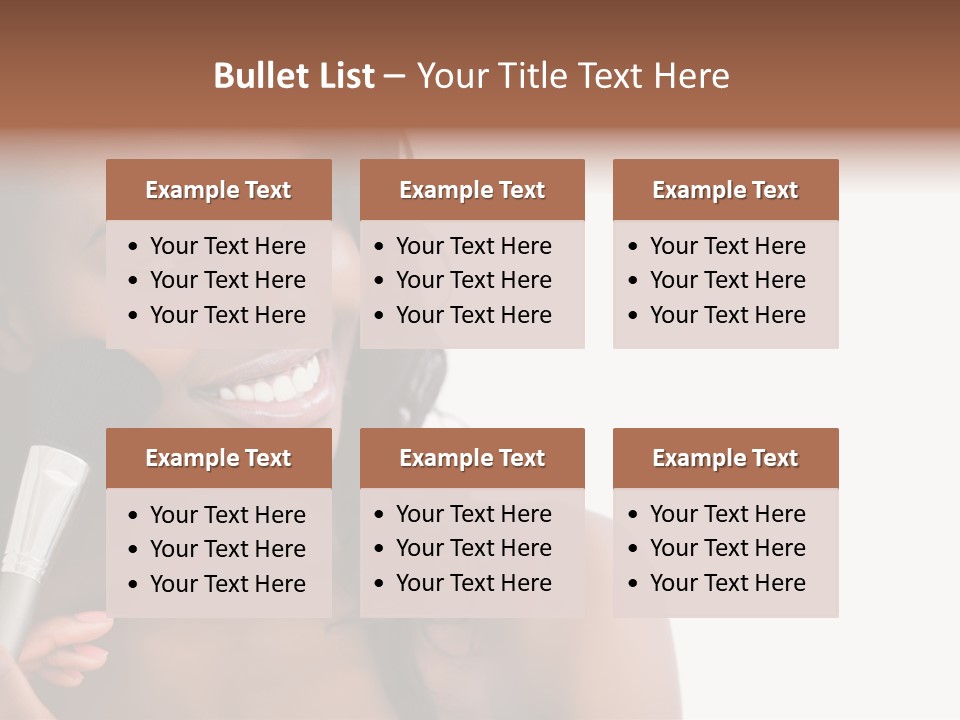 Brush Looking Away Putting On PowerPoint Template