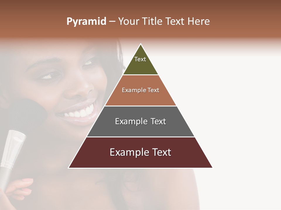 Brush Looking Away Putting On PowerPoint Template