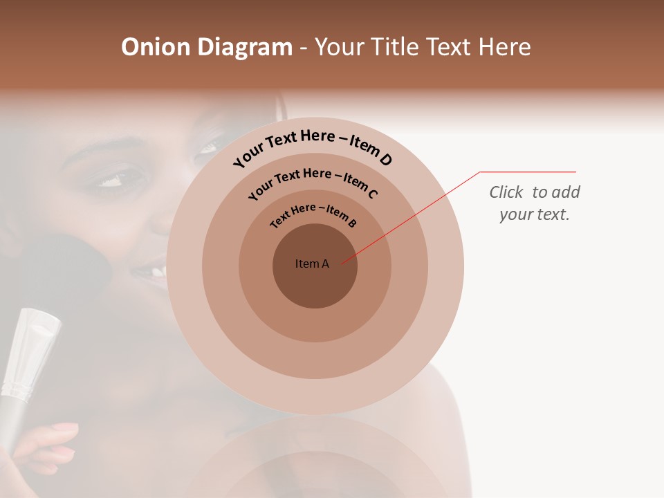 Brush Looking Away Putting On PowerPoint Template