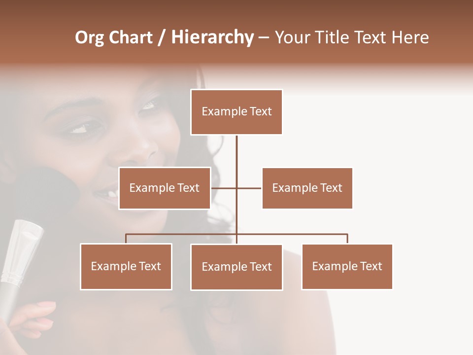 Brush Looking Away Putting On PowerPoint Template