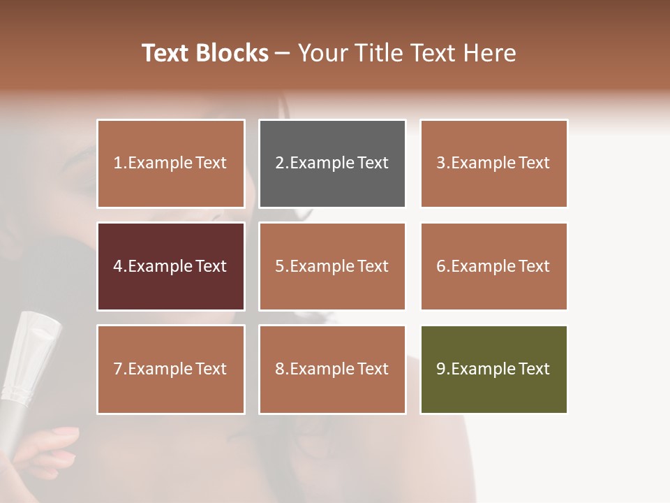 Brush Looking Away Putting On PowerPoint Template