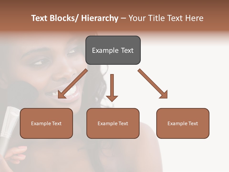 Brush Looking Away Putting On PowerPoint Template