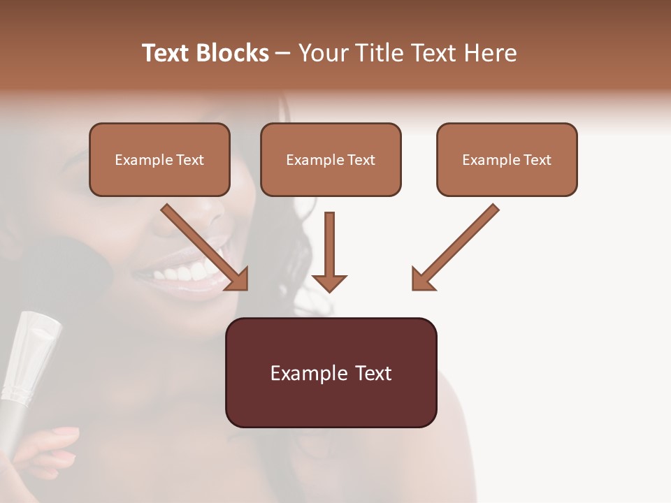 Brush Looking Away Putting On PowerPoint Template