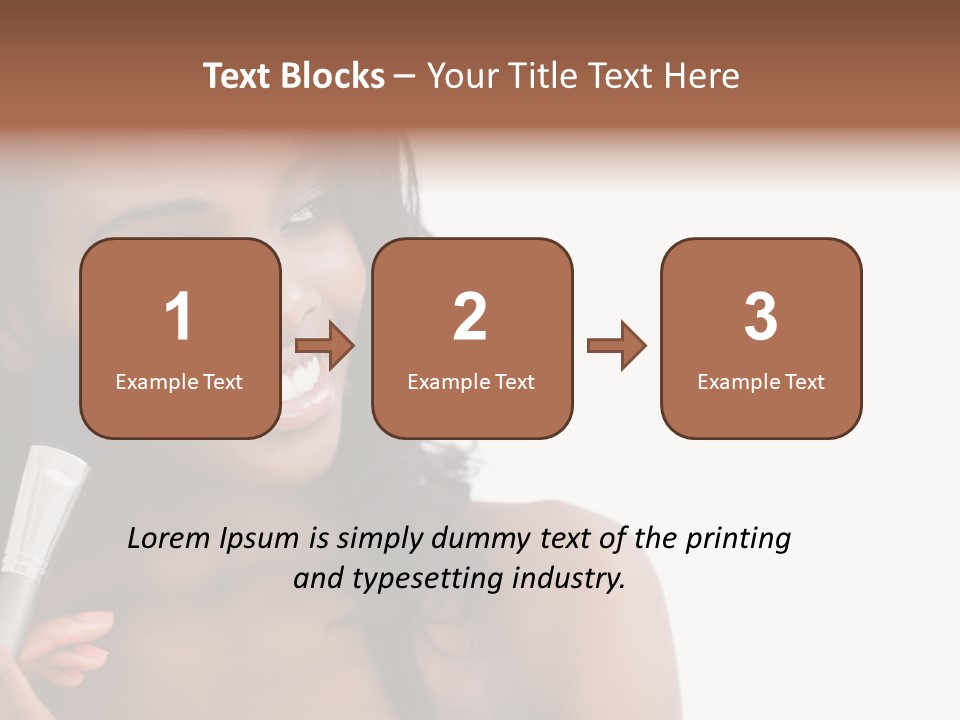 Brush Looking Away Putting On PowerPoint Template